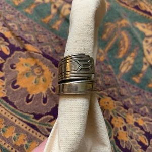 Vintage silver Oneida Community silverware ring